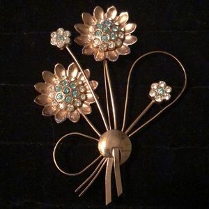 🌞Sterling Silver Brooch Coro-Craft HUGE!!